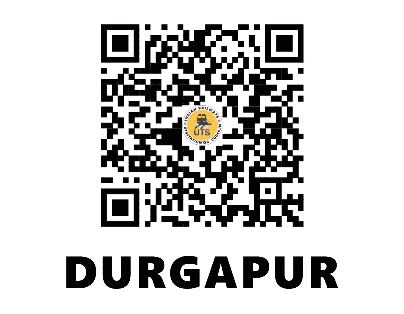 UTS QR Code for DURGAPUR - DGR (ER - WEST BENGAL)